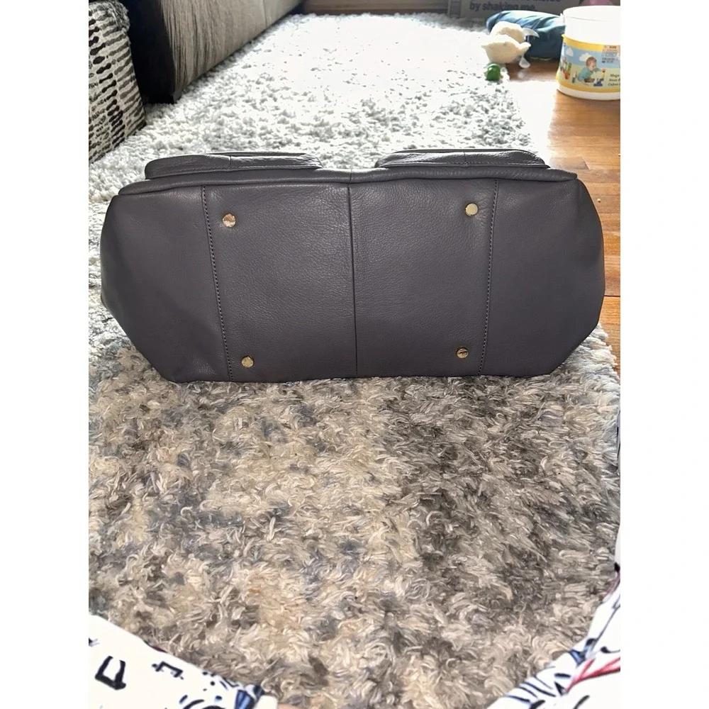 Lily Jade Shaylee Gray Diaper Bag Strap Converts Backpack Accessory Organizer